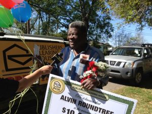 Baton Rouge, Louisiana winner Alvin Roundtree!
