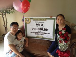 Real PCH Winner Tria Lo’s Family
