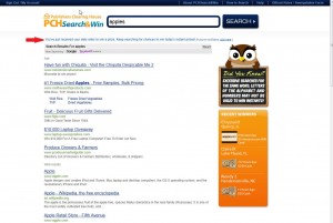 PCHsearch&win entry confirmation