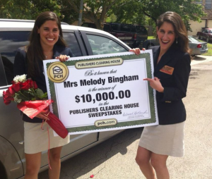 Prize Patrol Winner Melody Bingham