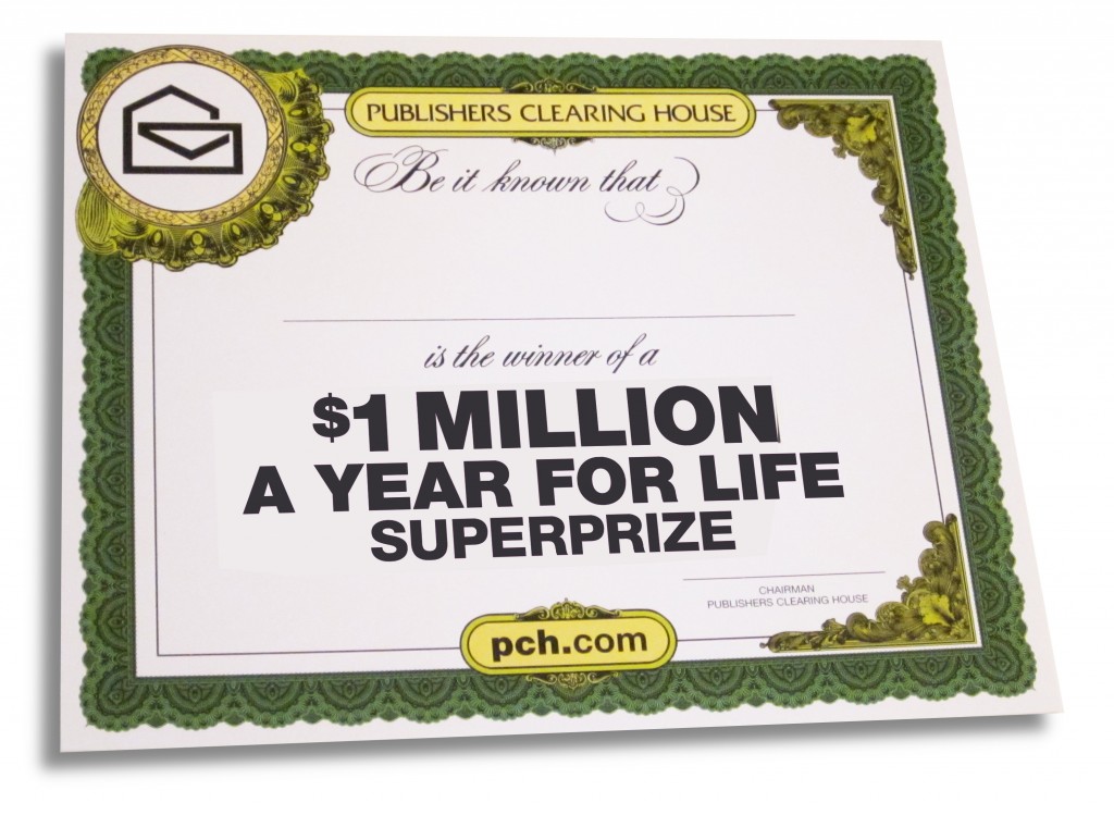 Big Check One Million A Year For Life