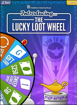 PCH Lucky Loot Wheel