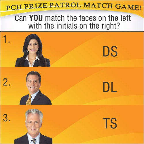 PCH Initials Contest Match Game