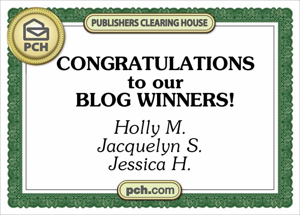 Congratulations To Our Newest PCH Blog Prize Winners PCH Blog