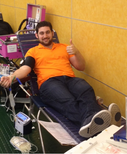 PCH Employee, Matt, Giving back by donating blood