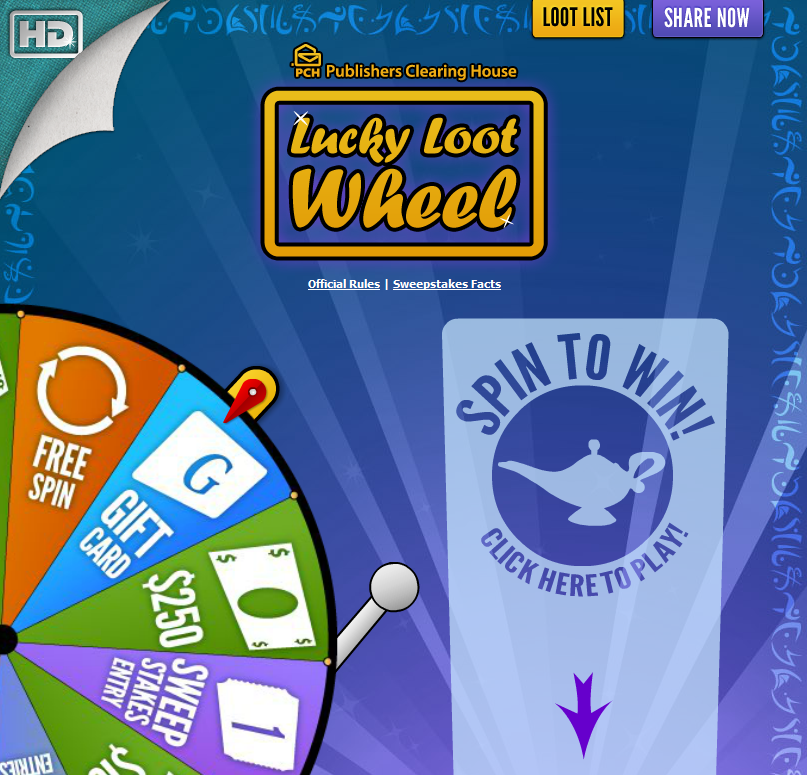 Lucky Loot Wheel