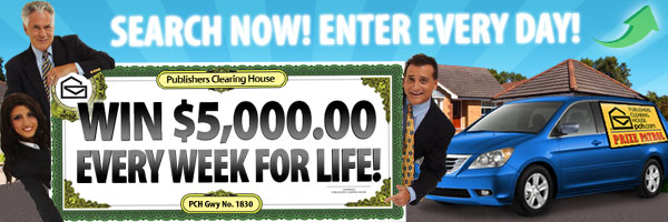 PCHFrontPage daily entry into PCH Sweepstakes