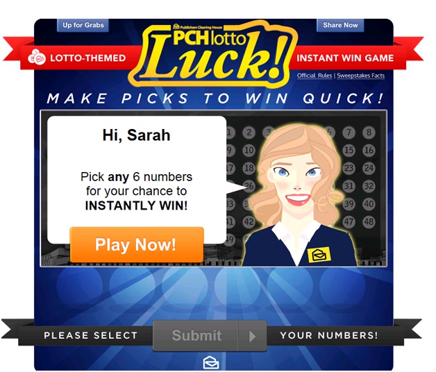 PCHlotto Luck Intro Page