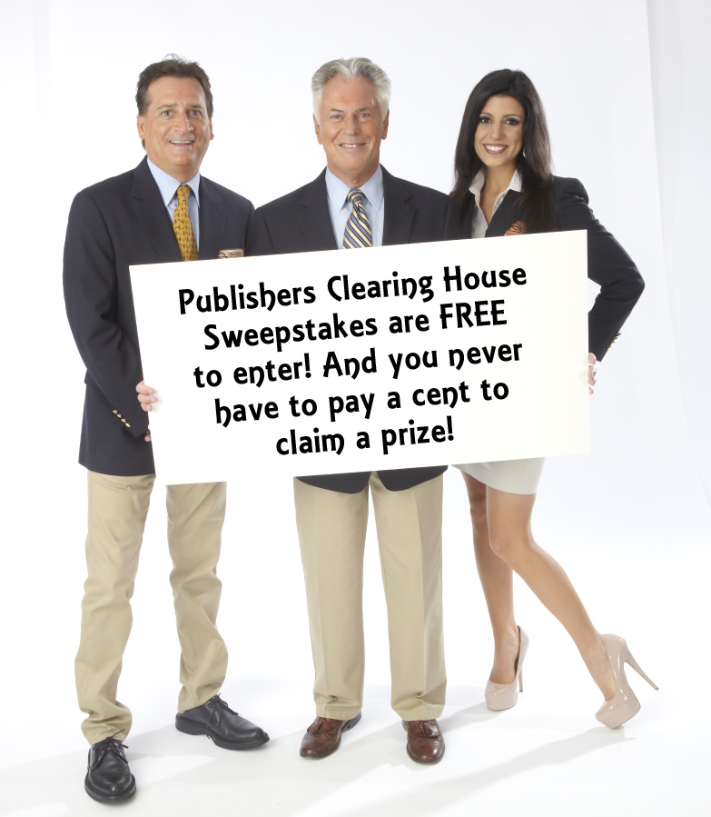 Publishers Clearing House Sweepstakes are FREE to enter