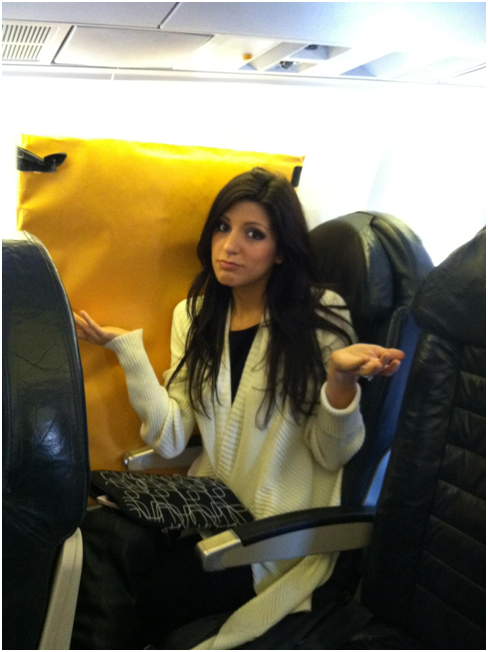 Danielle on Plane