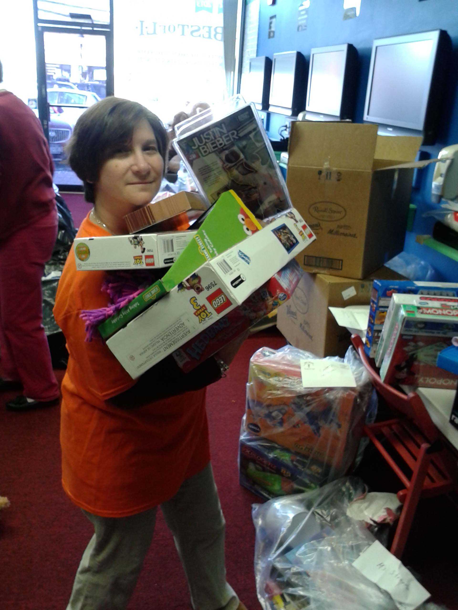 PCH Employee Debbie and Toys for Children