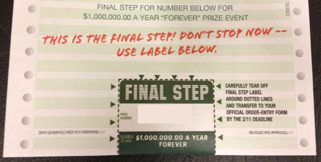 Final Step Label