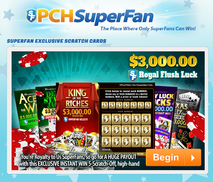 Exclusive PCHSuperFan Cards at pch.com