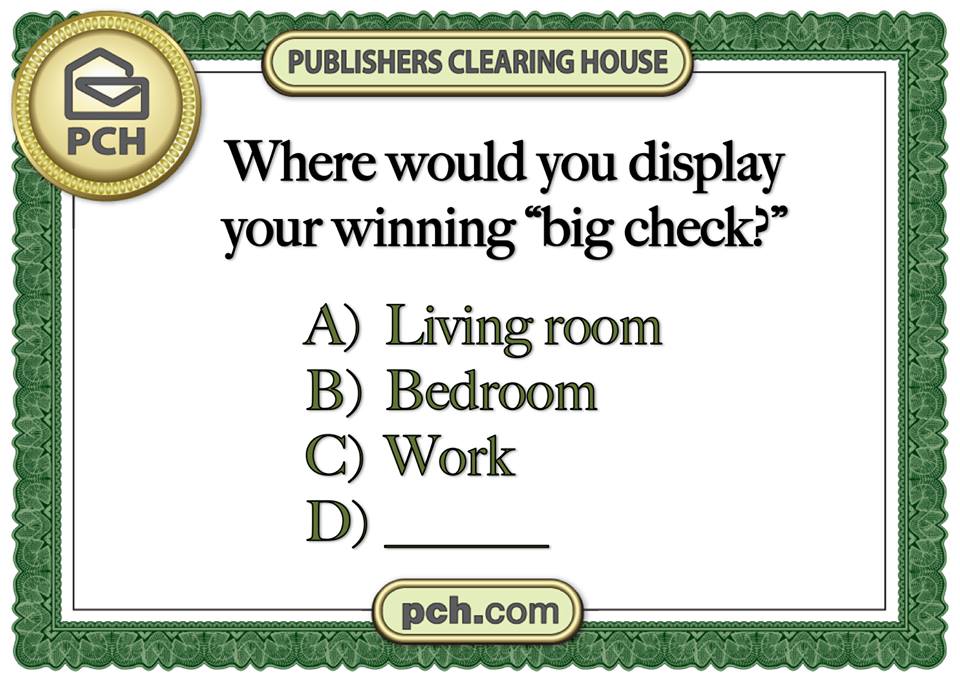 PCH Big Check
