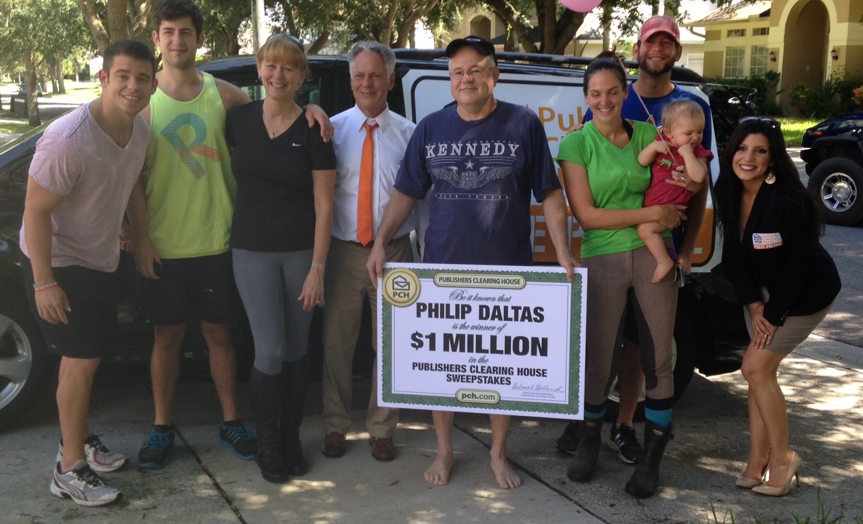 New PCH Millionaire with family
