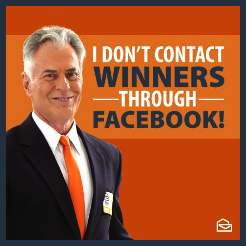 PCH does not contact winners through Facebook