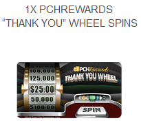 PCHRewards Thank You Wheel Spins