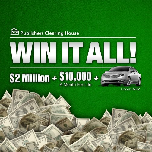Win it all PCH Sweepstakes