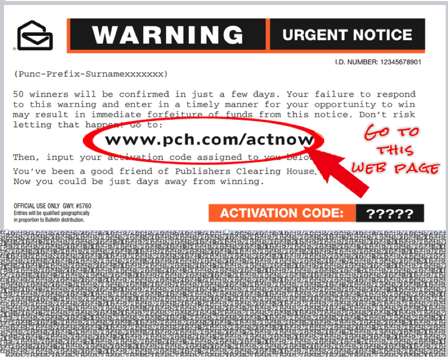 www.pch.com?actnow post card activation code.
