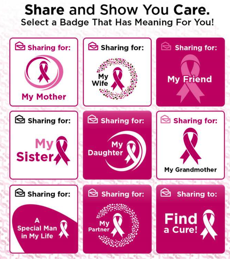 PCH Goes Pink Share a Badge