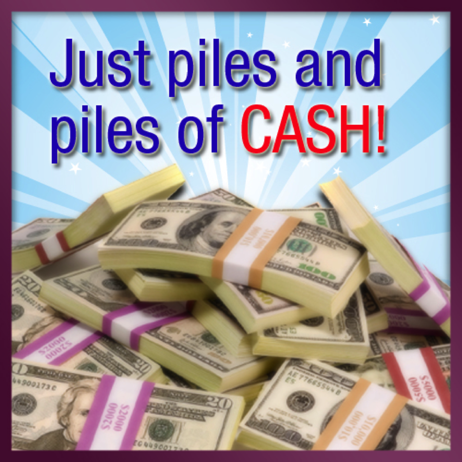 piles of cash