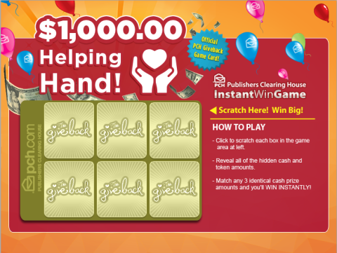 Give Back Scratch Card_hand