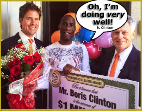Boris Clinton $1 Million Winner