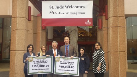 Publishers Clearing House Donates Big Check to St Jude