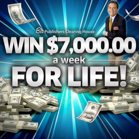 Win$7,000 A Week For Life From Giveaway 6900