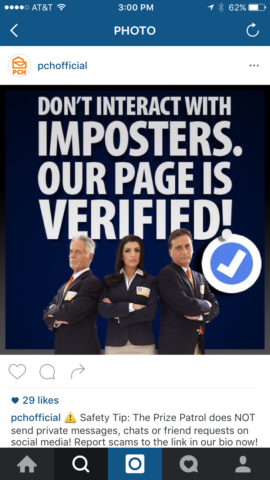 PCHofficial_Instagram_Scam_Post