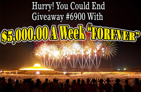 Giveaway #6900 is ending with a BANG … Will YOU Become Its BIGGEST Winner?