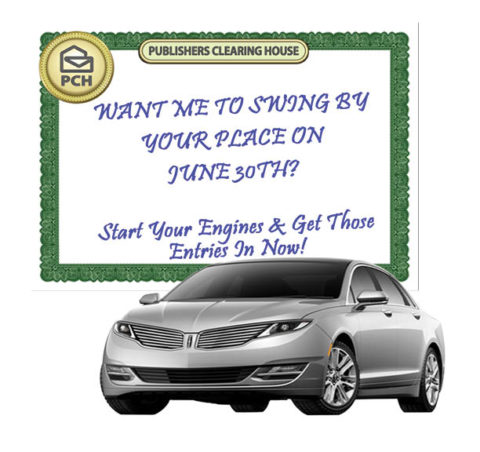PCH Big Check Would Love To Drive Up In A Lincoln MKZ!