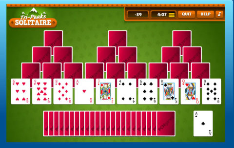 Play Tri-Peaks Solitaire For Free!