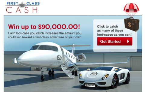 Enter the ‘First Class Cash’ Travel Sweepstakes Gwy. #8186