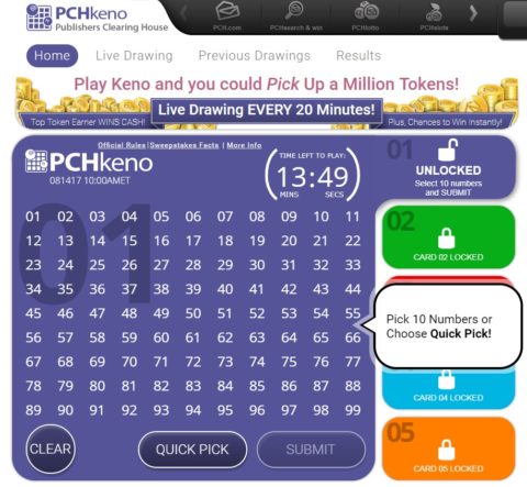 Are You Playing PCH Keno Yet?