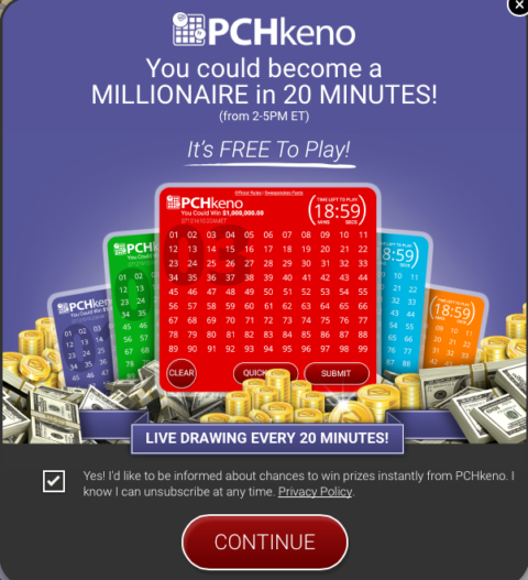 Enjoy the New PCH Keno Site PCH Blog