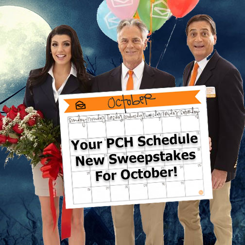 Your PCH Schedule – New Sweepstakes For October!