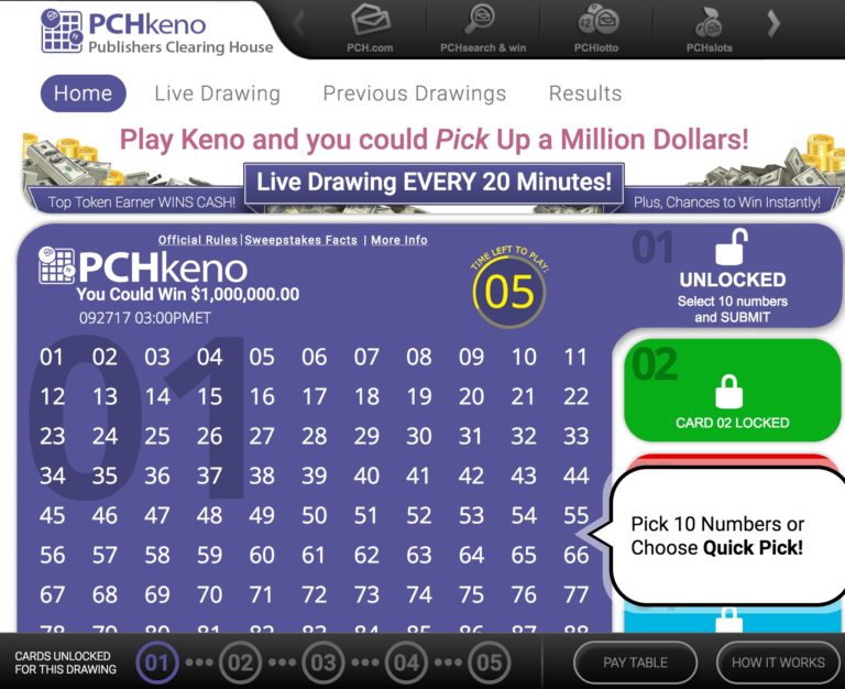 Top 5 Reasons to Play Keno! PCH Blog