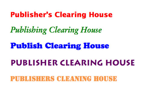 Common Publishers Clearing House Misspellings Revealed!