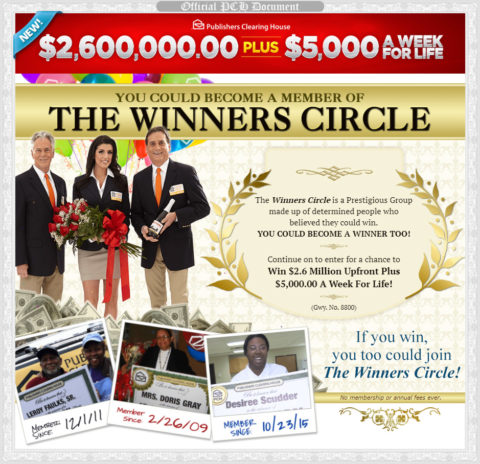 You Could Become A Member Of THE WINNERS CIRCLE!