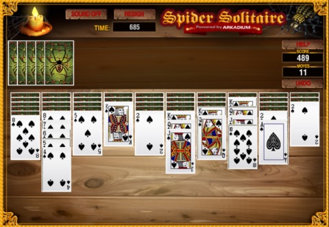 Spider Solitaire One Suit