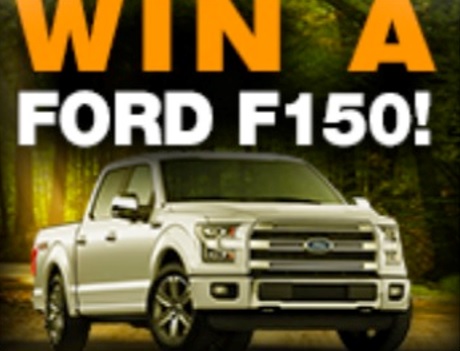 Want A Free Car? Get In To Win A Ford F150!