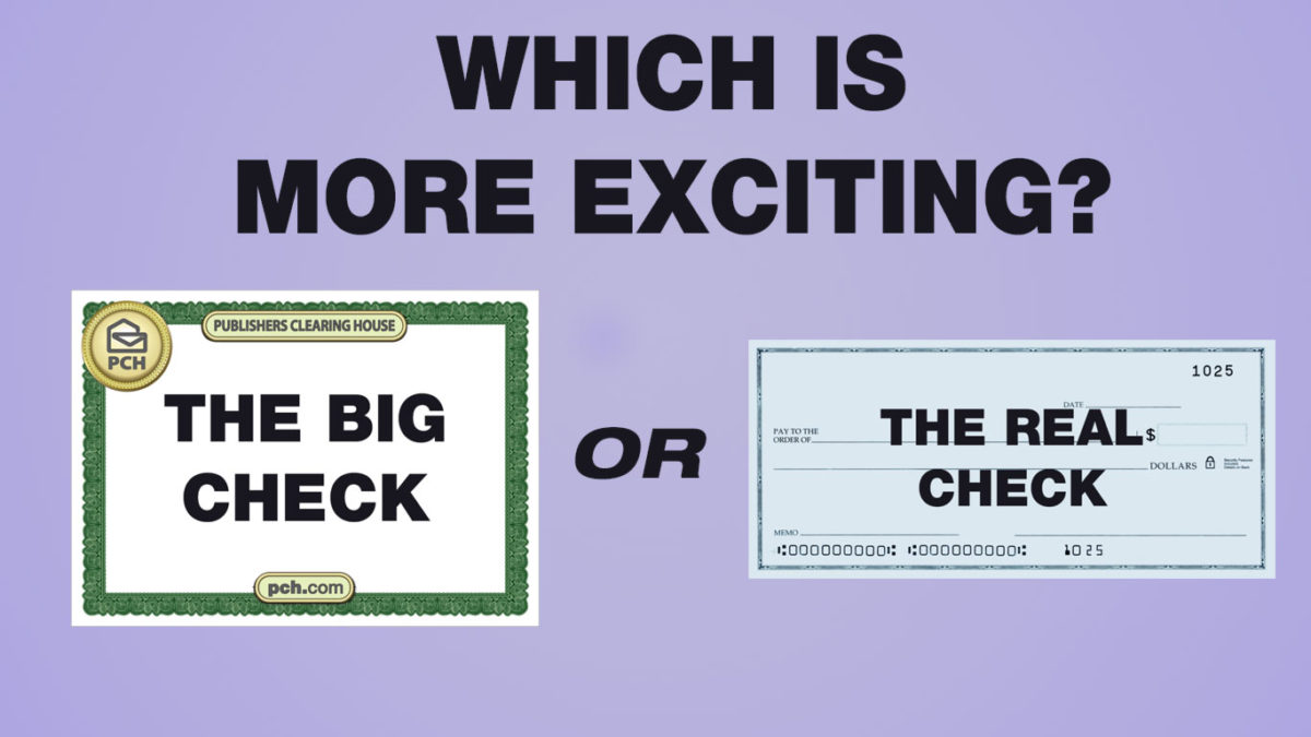 The Great Debate! Which Kind Of Check Is More Exciting?