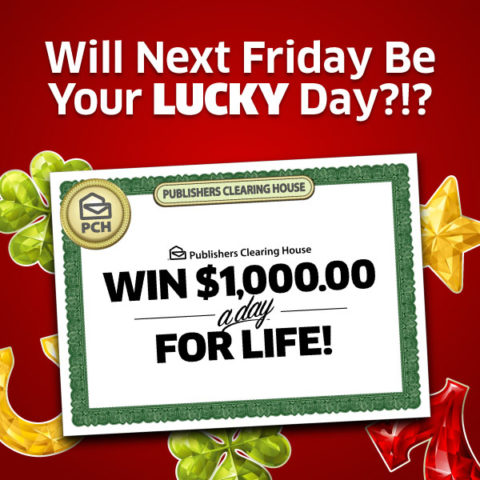 PCH Big Check Asks:  Will Next Friday Be Your Lucky Day?