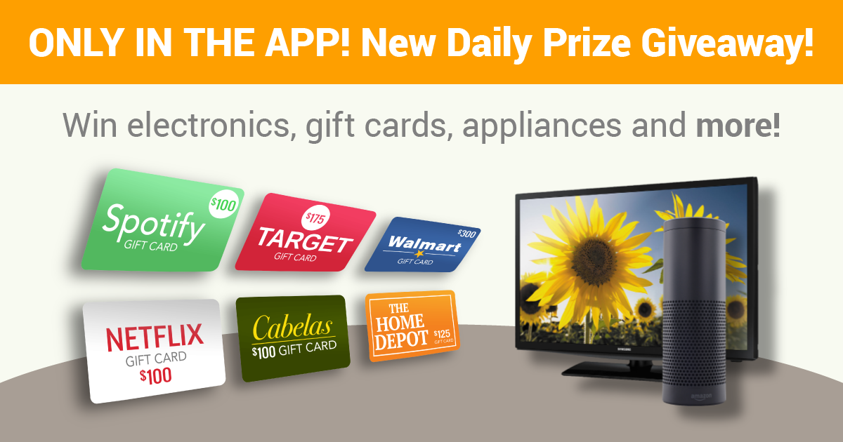 NEW Daily Prize Giveaway in the PCH App!