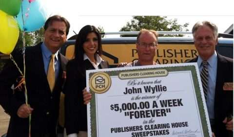 Winner John Wyllie With PCH Big Check