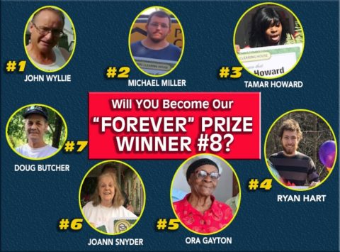 The $5,000.00 A Week “Forever” Prize is Guaranteed!