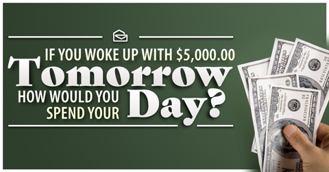 If I Win $5,000.00 A Week “Forever”, The First $5,000.00 Is Being Spent On _______