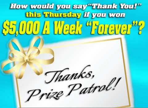 What Would Your “Thank You!” Note Say if You Win in Days?