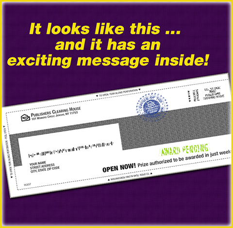 Did you get this special PCH Notice in your mail?  Well, OPEN it!
